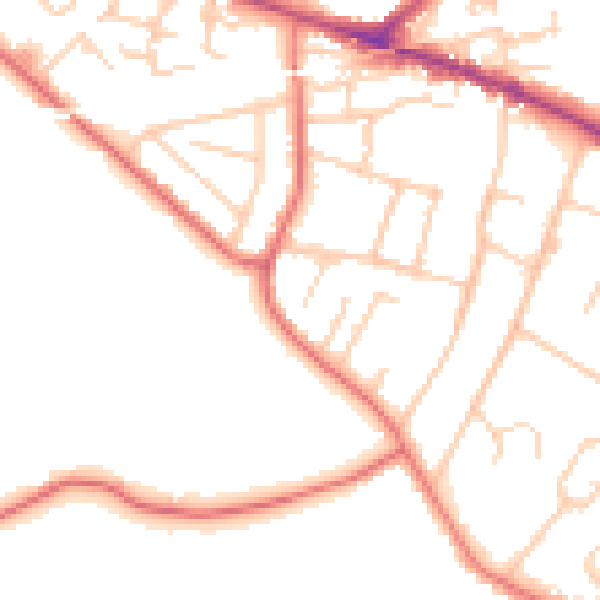 Daytime road noise heatmap for L35 0ND