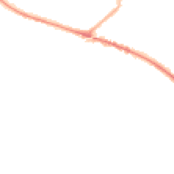 Night-time road noise heatmap for L35 0NJ