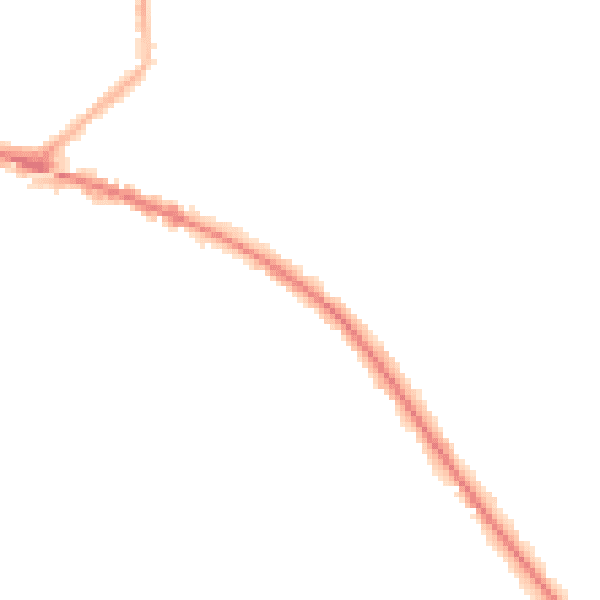 Night-time road noise heatmap for L35 0NS