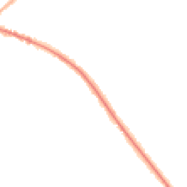Night-time road noise heatmap for L35 0NT