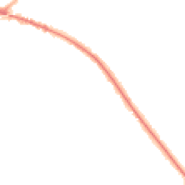Night-time road noise heatmap for L35 0PA