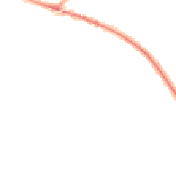 Night-time road noise heatmap for L35 0PD