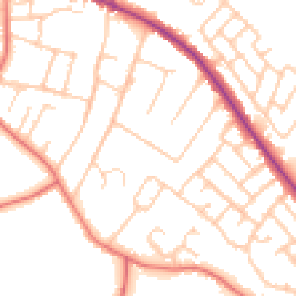 Daytime road noise heatmap for L35 0PJ