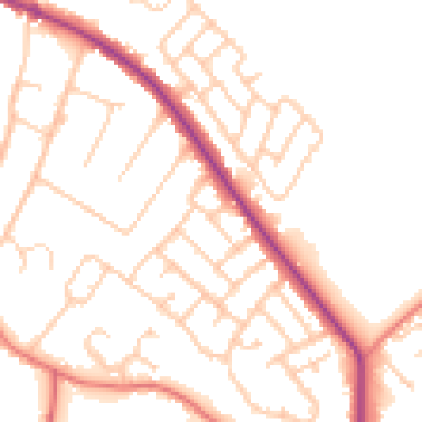 Daytime road noise heatmap for L35 0PN