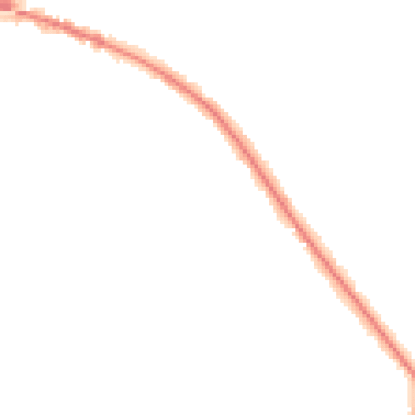 Night-time road noise heatmap for L35 0PP