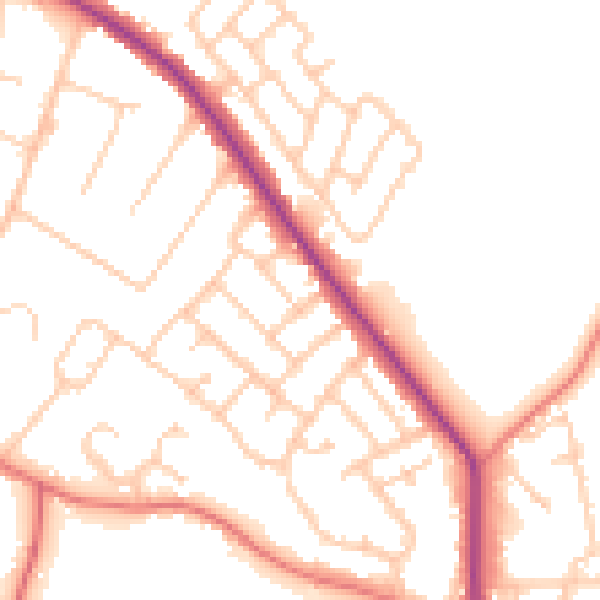 Daytime road noise heatmap for L35 0PS