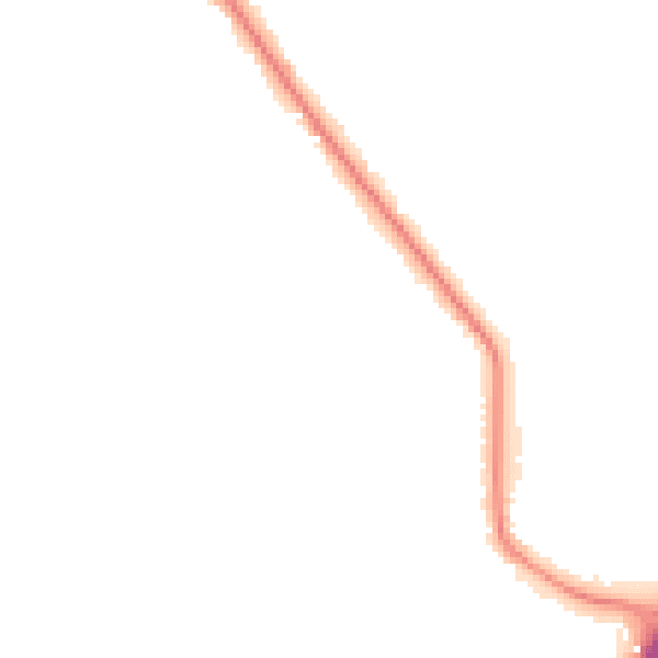 Night-time road noise heatmap for L35 0QJ
