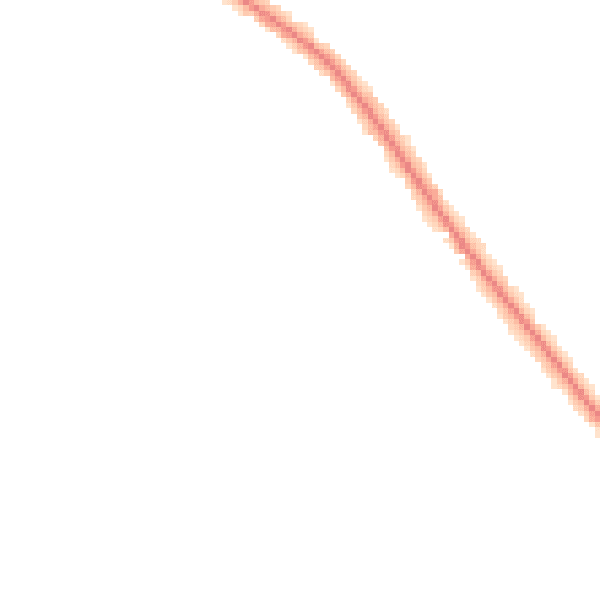 Night-time road noise heatmap for L35 0QL