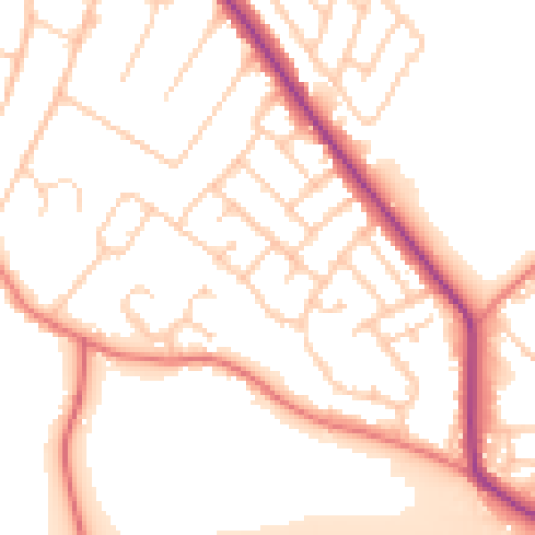 Daytime road noise heatmap for L35 0QN