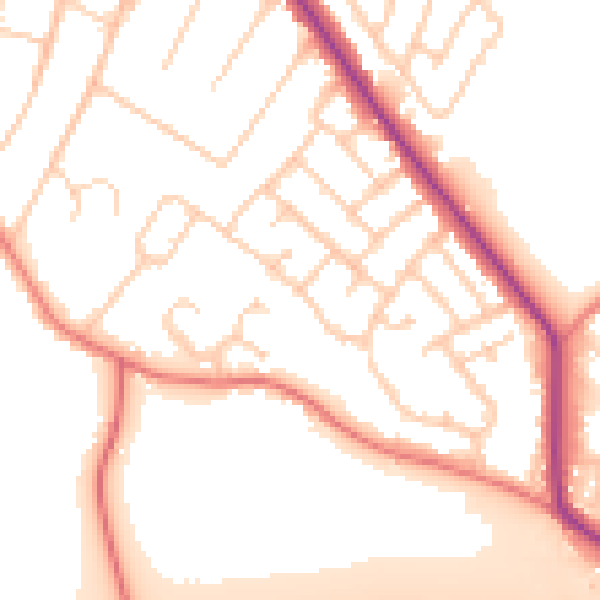 Daytime road noise heatmap for L35 0QQ