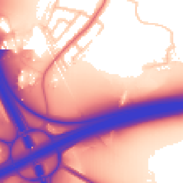 Daytime road noise heatmap for L35 1AF