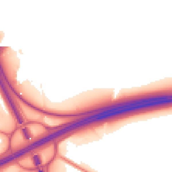 Night-time road noise heatmap for L35 1AF
