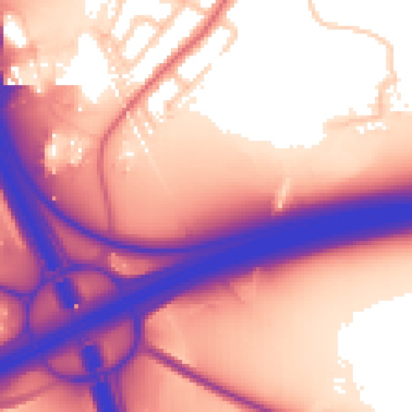Daytime road noise heatmap for L35 1AL
