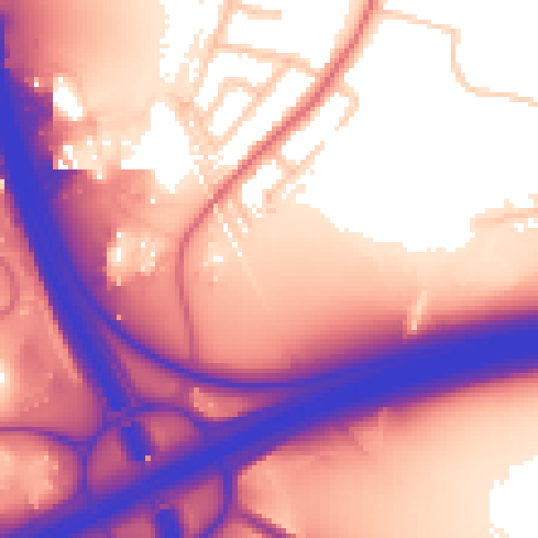 Daytime road noise heatmap for L35 1AS