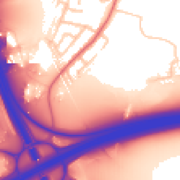 Daytime road noise heatmap for L35 1AU