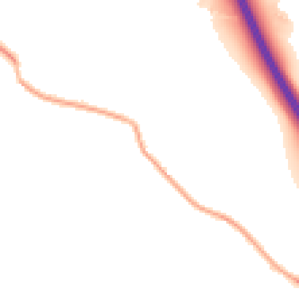Night-time road noise heatmap for L35 1QF