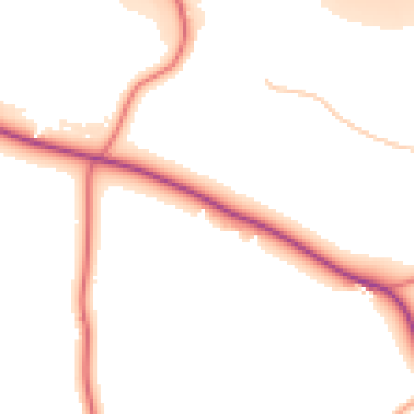 Daytime road noise heatmap for L35 1QU