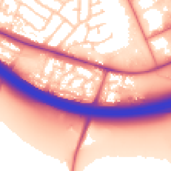 Daytime road noise heatmap for L35 1RW