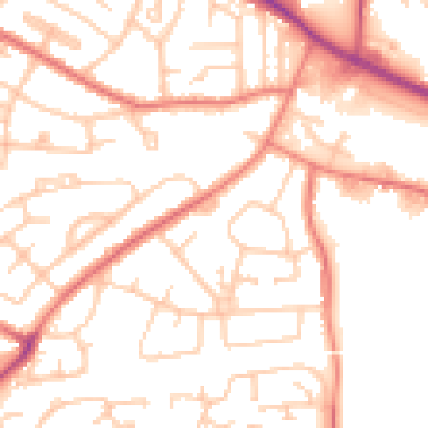 Daytime road noise heatmap for L35 2UR