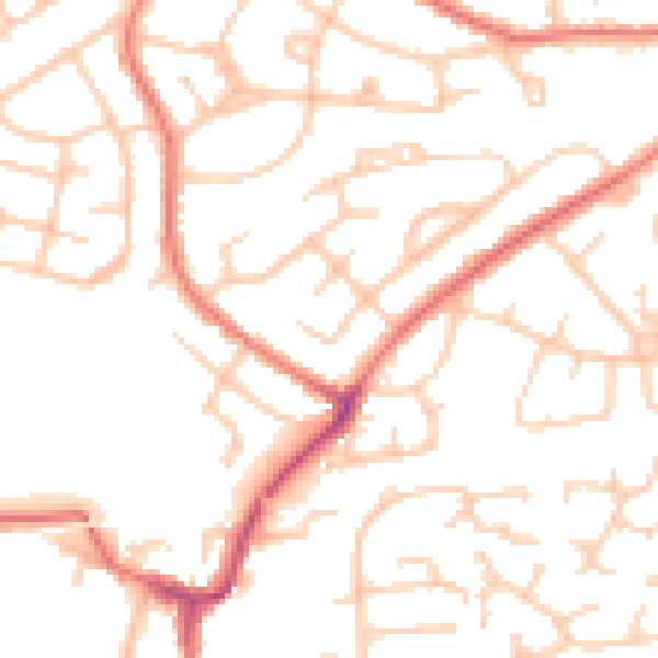 Daytime road noise heatmap for L35 2US