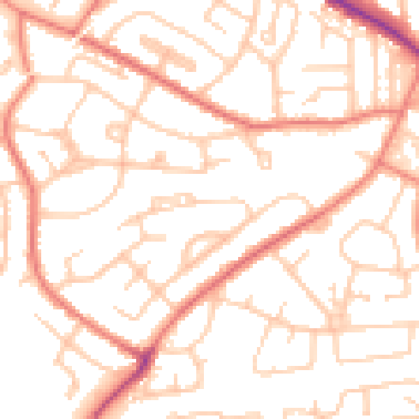 Daytime road noise heatmap for L35 2XD