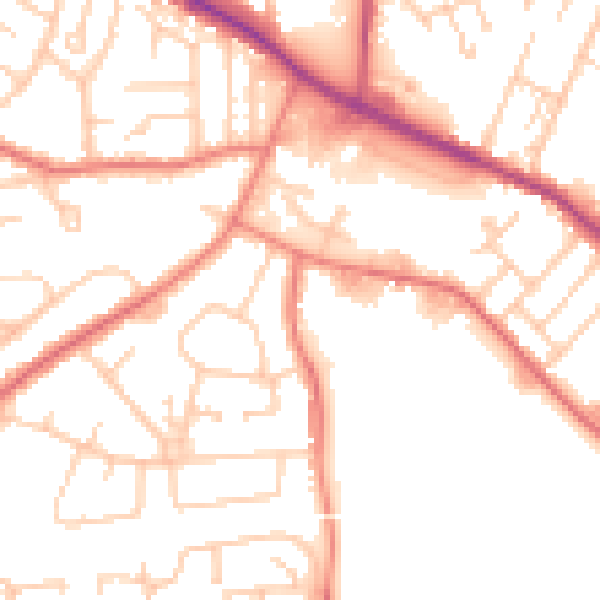 Daytime road noise heatmap for L35 2XG