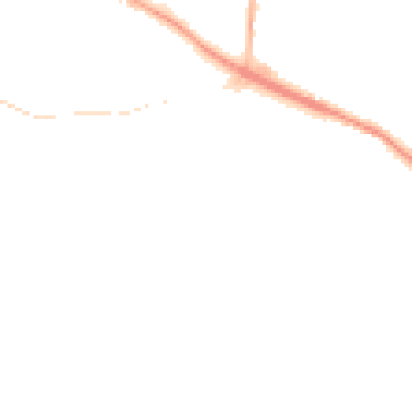 Night-time road noise heatmap for L35 2XG