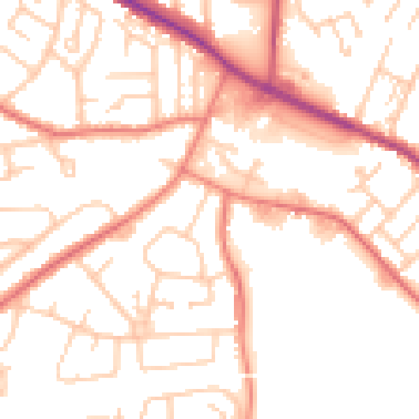 Daytime road noise heatmap for L35 2XP