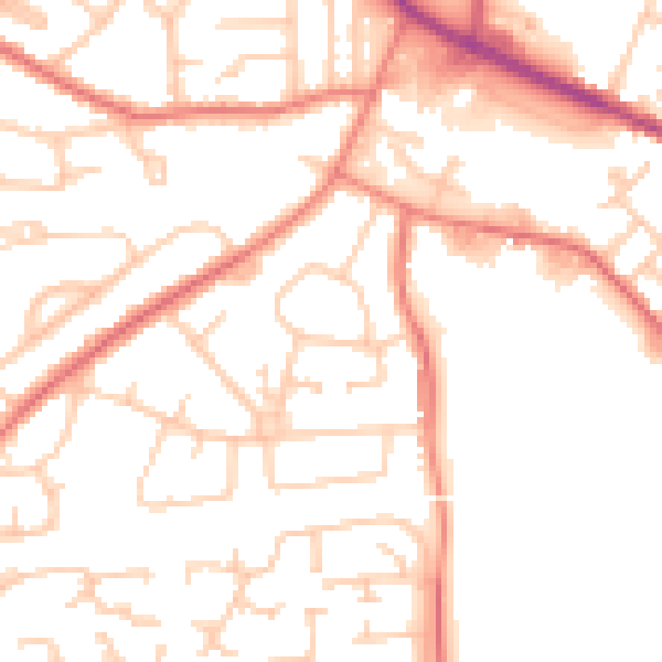 Daytime road noise heatmap for L35 2XR