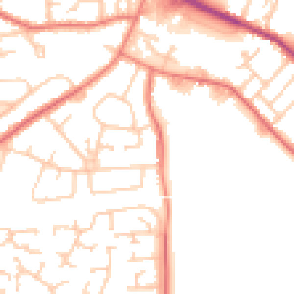 Daytime road noise heatmap for L35 2XT