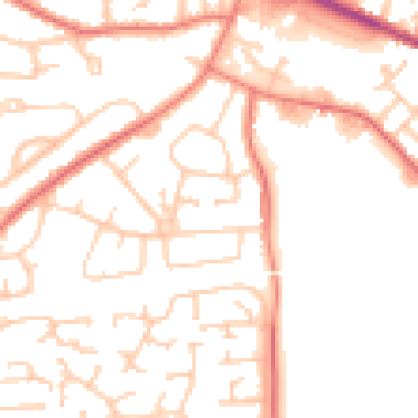 Daytime road noise heatmap for L35 2XU