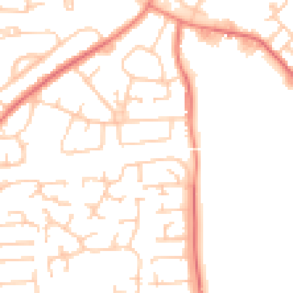 Daytime road noise heatmap for L35 2XX