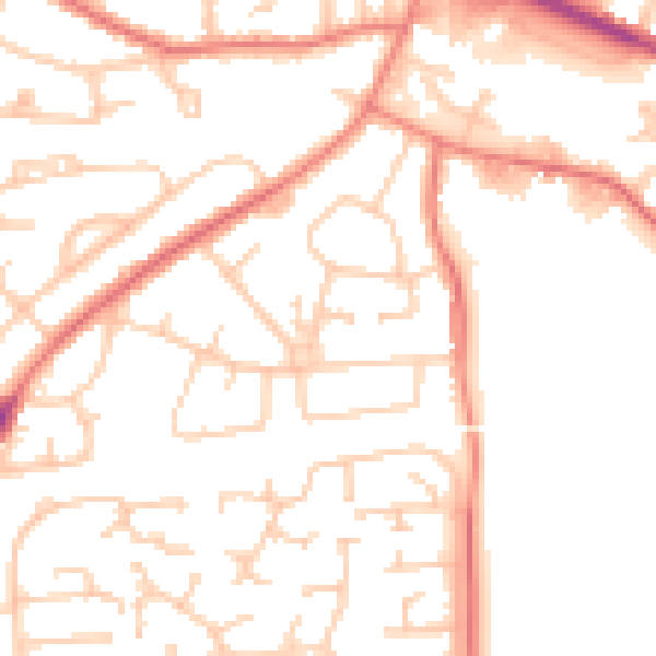 Daytime road noise heatmap for L35 2YD