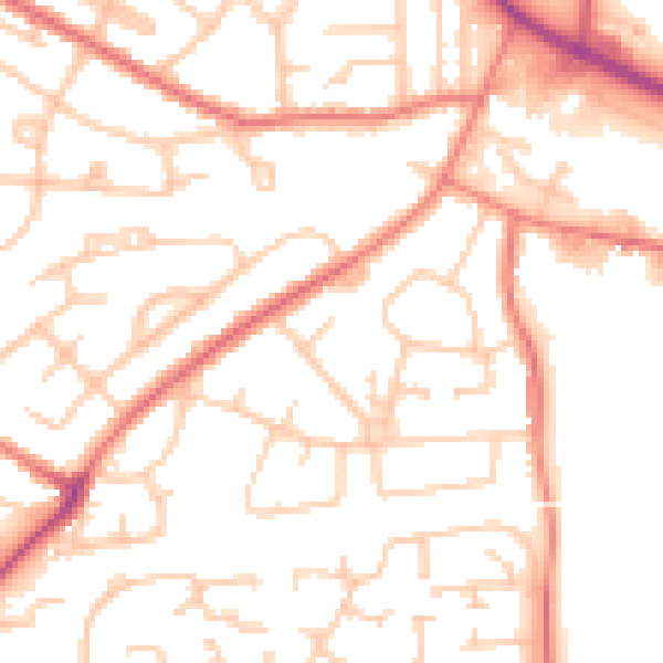 Daytime road noise heatmap for L35 2YG