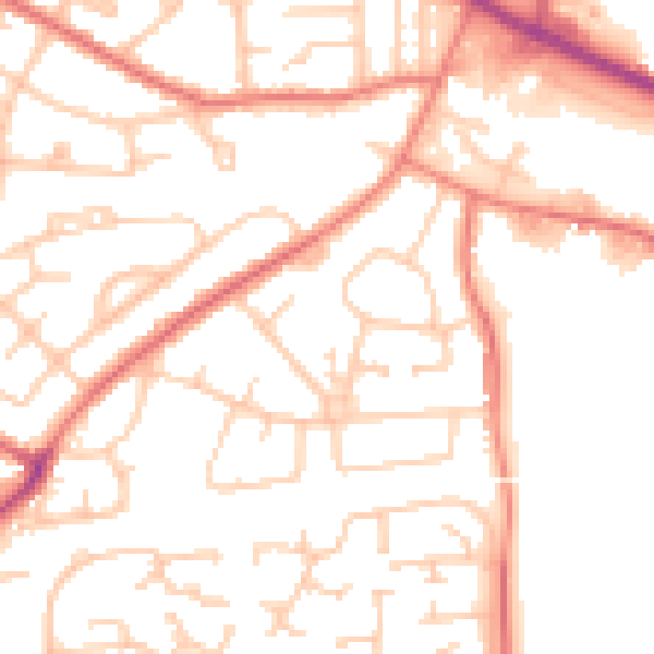 Daytime road noise heatmap for L35 2YH