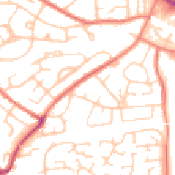Daytime road noise heatmap for L35 2YL