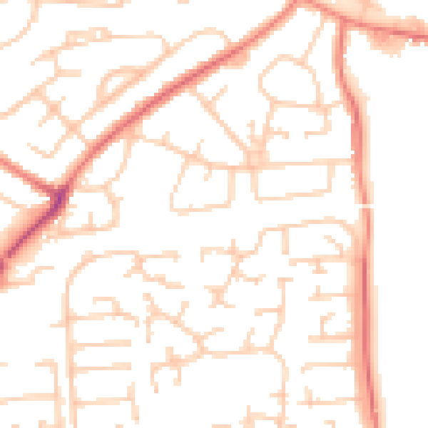 Daytime road noise heatmap for L35 2YN