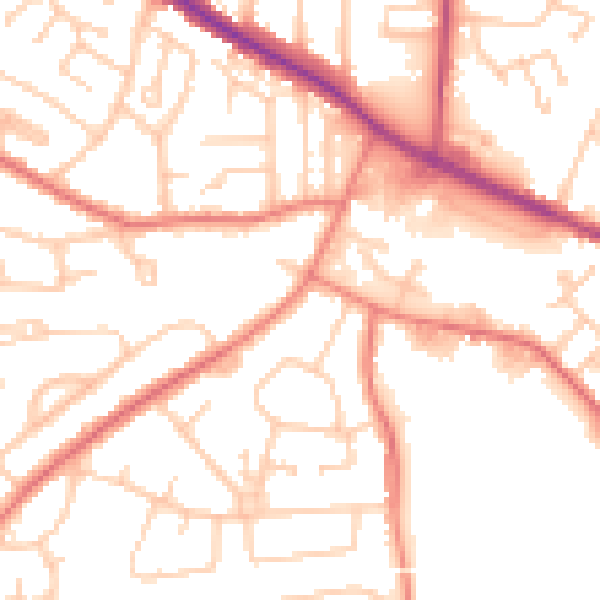 Daytime road noise heatmap for L35 2YR