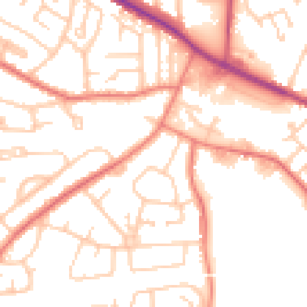 Daytime road noise heatmap for L35 2YS
