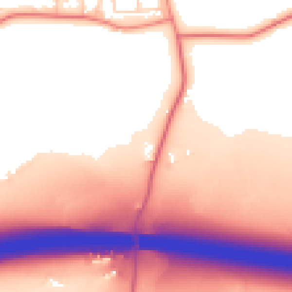 Daytime road noise heatmap for L35 3AE