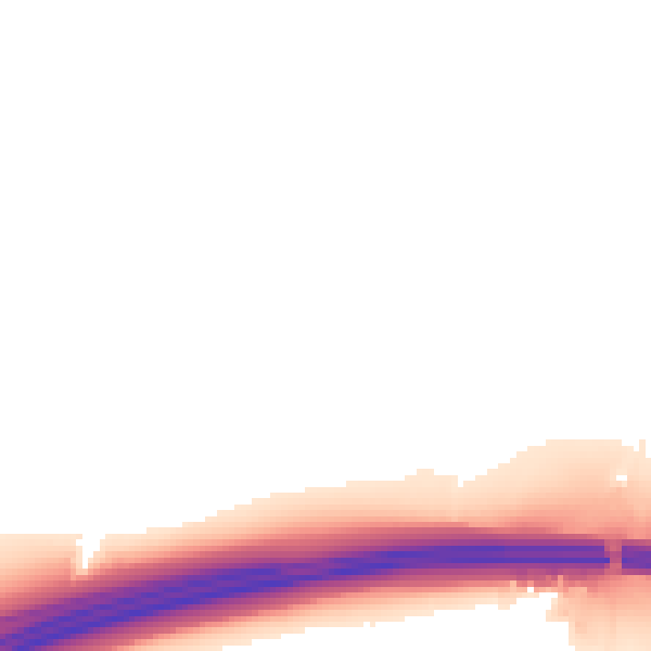 Night-time road noise heatmap for L35 3PU