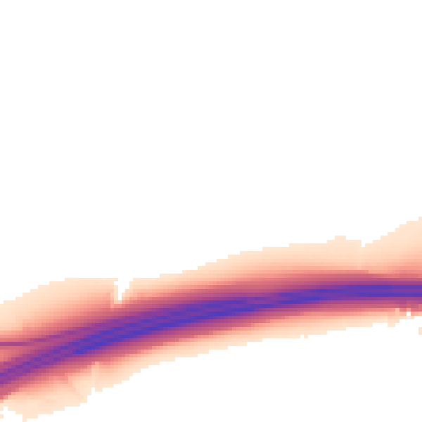 Night-time road noise heatmap for L35 3PY