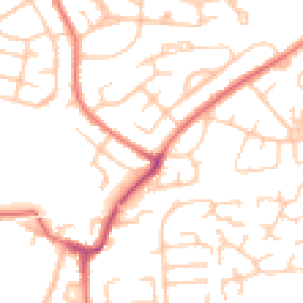 Daytime road noise heatmap for L35 3QT