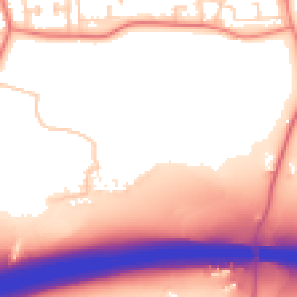 Daytime road noise heatmap for L35 3RA