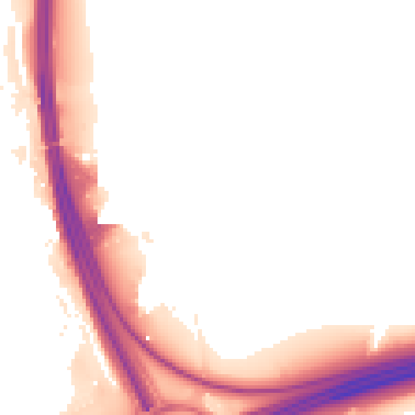 Night-time road noise heatmap for L35 3SH