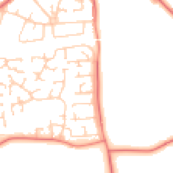 Daytime road noise heatmap for L35 3TG