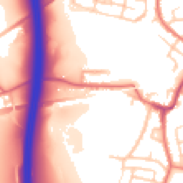 Daytime road noise heatmap for L35 3TJ