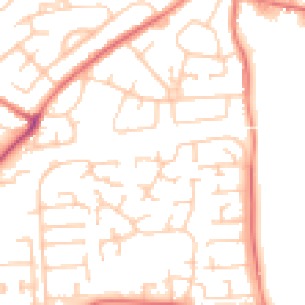 Daytime road noise heatmap for L35 3US