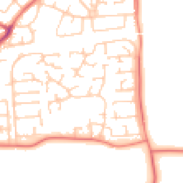 Daytime road noise heatmap for L35 3UX