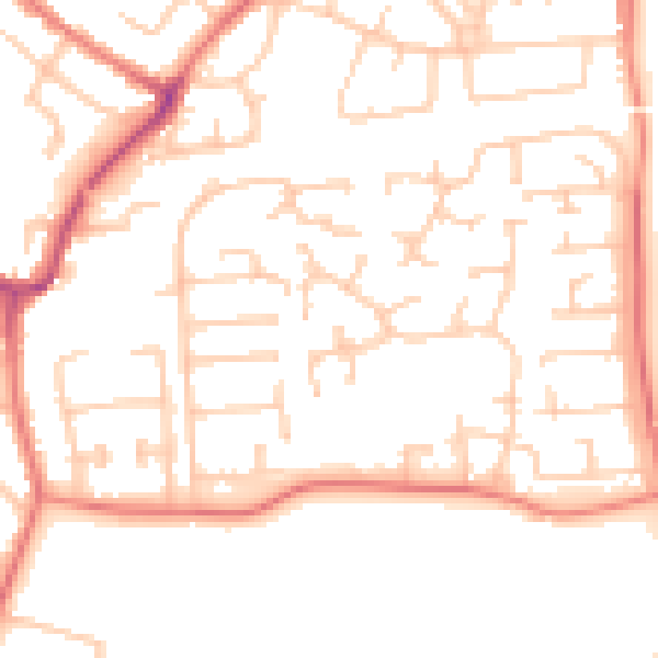 Daytime road noise heatmap for L35 3XF